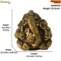 Tiny Handcrafted Lord Ganesh Statue for Pooja & Decor KBH08729