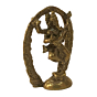 Brass Ganesha Small Round Kaman KBH08731