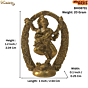 Brass Ganesha Small Round Kaman KBH08731