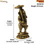 Brass Small Ganesha Vaman Avtar | Umbrella Ganesh KBH08732