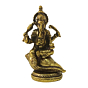 Brass Ganesh Sitting on Shankh  KBH08733
