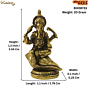 Brass Ganesh Sitting on Shankh  KBH08733
