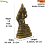Brass Buddha Idol For Car Dashboard  KBH08755