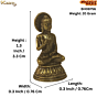 Brass Buddha Idol For Car Dashboard KBH08756