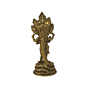 Brass Ganesh Idol For Car Dashboard  KBH08759