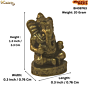 Brass Ganesh Small for Car Dashboard  KBH08763