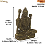 Brass Shiv Idol For Car Dashboard  KBH08764