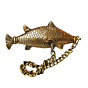 Brass Fish Surmedani Attardani wall hanging showpiece 8 Inch KBH08771