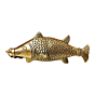 Brass Fish Surmedani Attardani wall hanging showpiece 8 Inch KBH08771