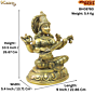 Brass goddess saraswati Statue  KBH08780