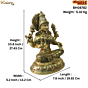 Brass goddess Lakshmi statue KBH08782