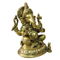 Brass Lord Ganesha Idol KBH08783