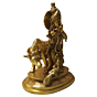 Brass cow with krishna standing statue 12 Inch KBH08785