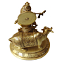 Brass cow with krishna standing statue 12 Inch KBH08785