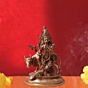 Brass cow with krishna standing statue 12 Inch KBH08785