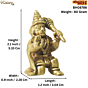 Brass Hanuman Idol  KBH08786