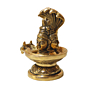 Brass Shivling with Sheshnag 5 Inch KBH08788
