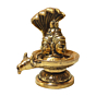 Brass Shivling with Sheshnag 5 Inch KBH08788