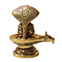 Brass Shivling with Sheshnag 5 Inch KBH08788
