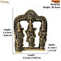 Brass Ram Darbar statue KBH08791