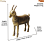 Brass Goat Statue KBH08795