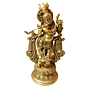 Brass Krishna 12 Inch KBH08822