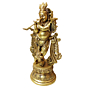 Brass Krishna 12 Inch KBH08822