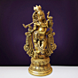 Brass Krishna 12 Inch KBH08822