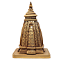Brass Kedarnath Temple Showpiece for Home Decor & Puja BH08837