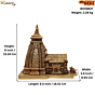 Brass Kedarnath Temple Showpiece for Home Decor & Puja BH08837