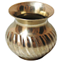 Handcrafted Pure Brass Kalash for Puja & Home Decor KBH08841