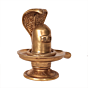 Brass Shivling with Snake Idol for Home Temple BH08989