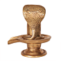 Brass Shivling with Snake Idol for Home Temple BH08989