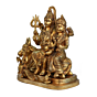 Brass Shiv Family on Nandi  14 Inch KBH08999