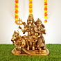 Brass Shiv Family on Nandi  14 Inch KBH08999