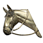 Brass horse Wall Hanging 6 Inch KBH09076