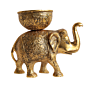 Aluminium Elephant Diya Decorative Pooja Oil Lamp for Home Temple & Festive Decor BH09161