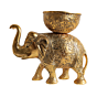 Aluminium Elephant Diya Decorative Pooja Oil Lamp for Home Temple & Festive Decor BH09161