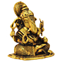 Brass Ganesha Idol KBH09203