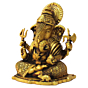Brass Ganesha Idol KBH09203