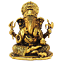 Brass Ganesha Idol KBH09203