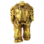 Brass Elephant Statue KBH09205