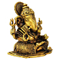 Brass Ganesha Idol KBH09216