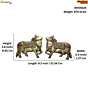 Brass Cow Wall Hanging Set KBH09224