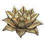 Brass Lotus Wall Hanging 5 Inch KBH09226