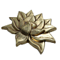Brass Lotus Wall Hanging 5 Inch KBH09226