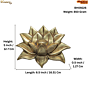 Brass Lotus Wall Hanging 5 Inch KBH09226