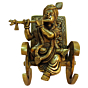 Brass KRISHNA ON ROOCKING CHAIR 6 Inch KBH09227