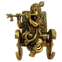 Brass KRISHNA ON ROOCKING CHAIR 6 Inch KBH09227