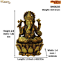 Brass Ganesha Idol KBH09235